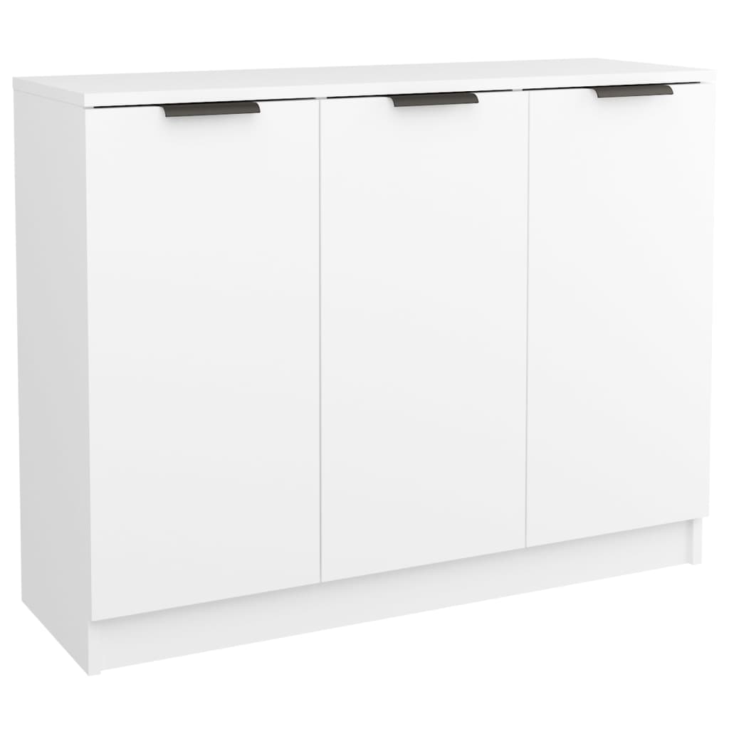 Credenza Bianca 90,5x30x70 cm in Legno Multistrato - homemem39