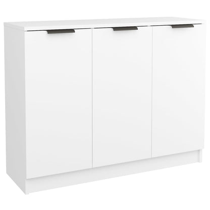 Credenza Bianca 90,5x30x70 cm in Legno Multistrato - homemem39
