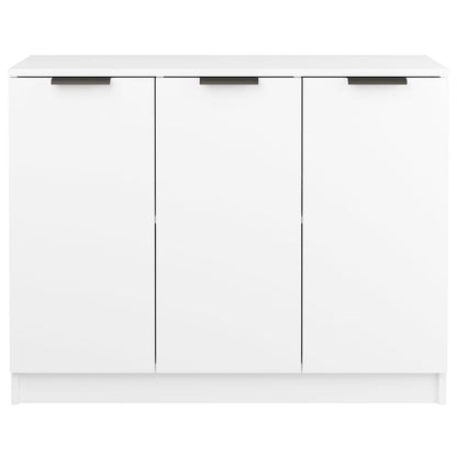 Credenza Bianca 90,5x30x70 cm in Legno Multistrato - homemem39