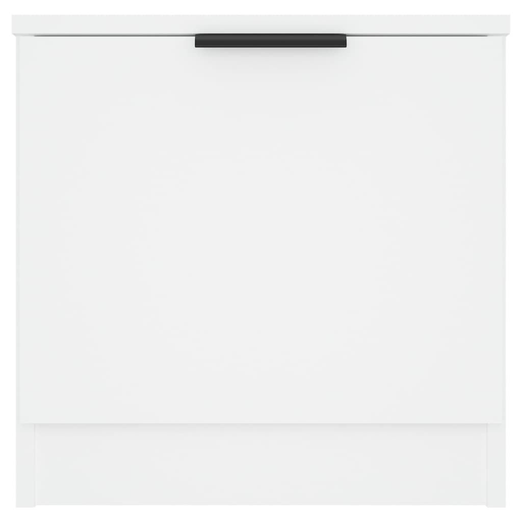 Comodini 2 pz Bianco Lucido 40x39x40 cm - homemem39