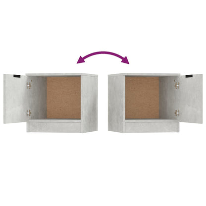 Comodino Grigio Cemento 40x39x40 cm - homemem39