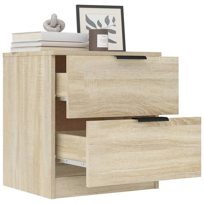 Comodini 2 pz Rovere Sonoma in Legno Multistrato - homemem39