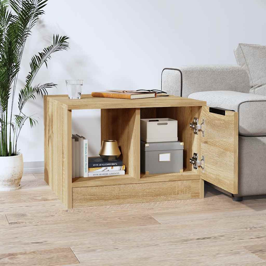 Tavolino da Salotto Rovere Sonoma 50x50x36 cm Legno Multistrato | homemem39