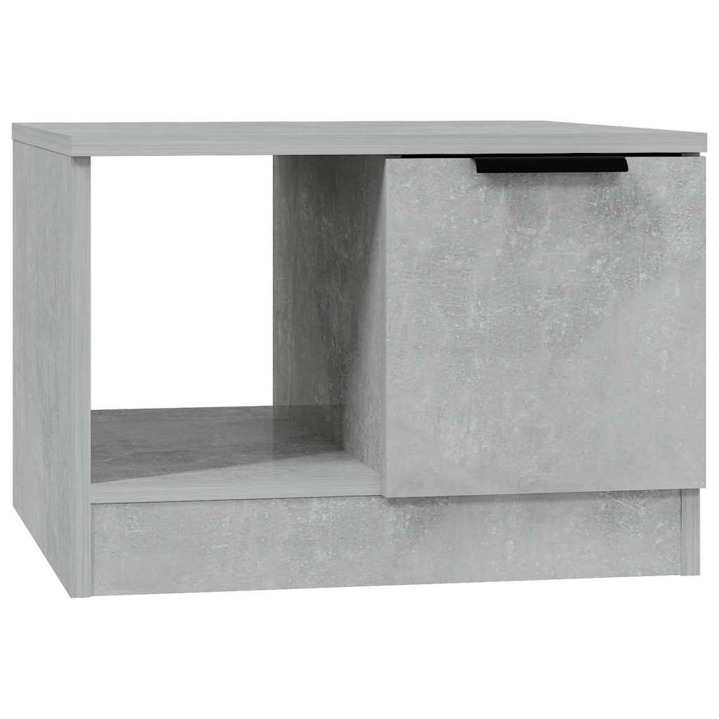 Tavolino Salotto Grigio Cemento 50x50x36 cm Legno Multistrato
