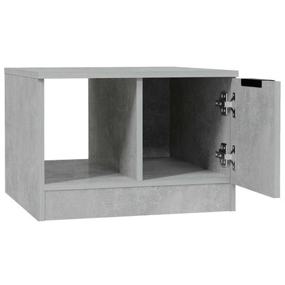 Tavolino Salotto Grigio Cemento 50x50x36 cm Legno Multistrato