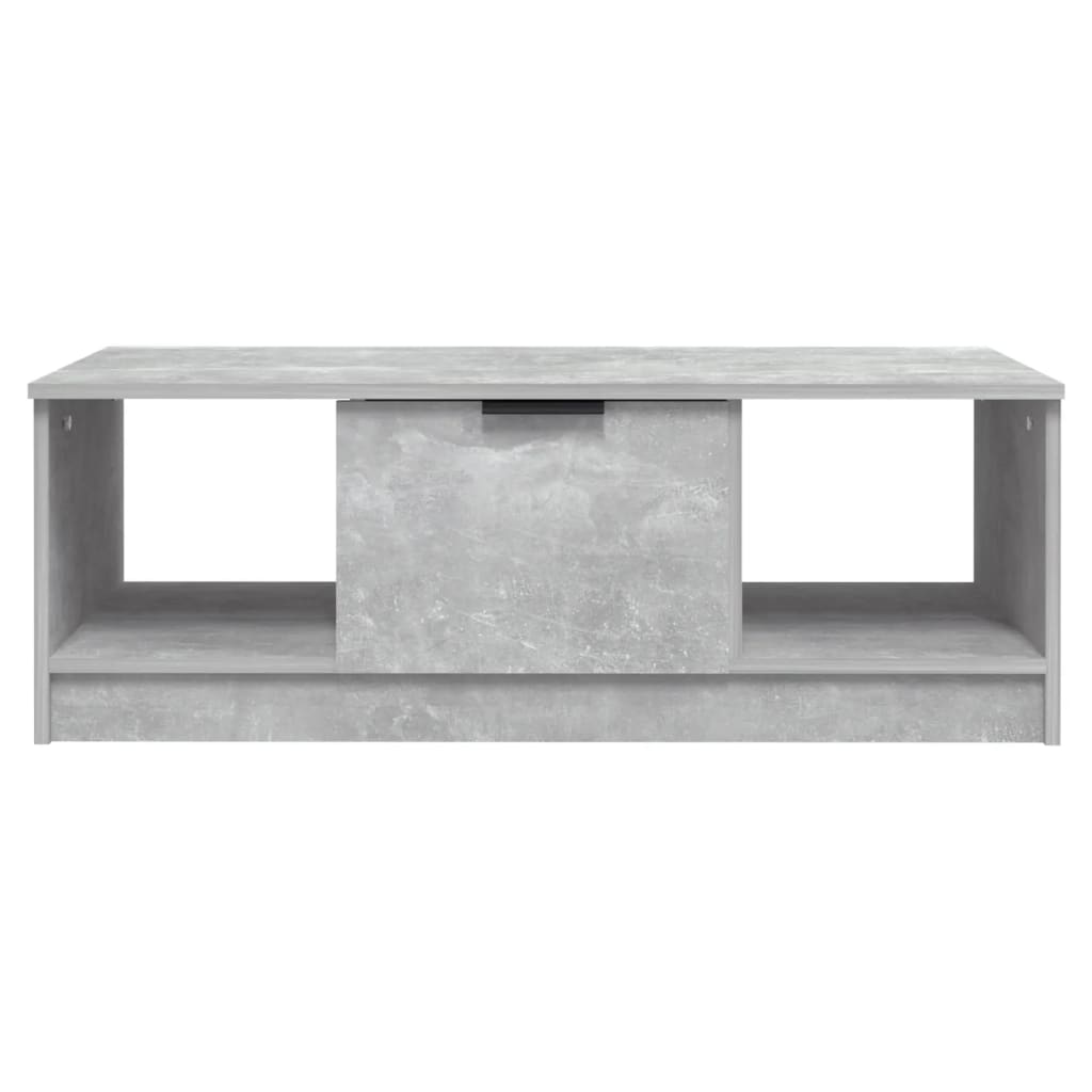 Tavolino Salotto Grigio Cemento 102x50x36 cm Legno Multistrato | homemem39