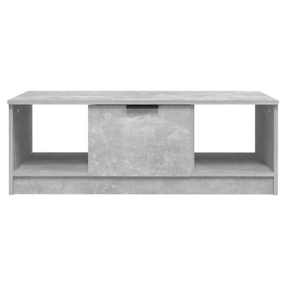 Tavolino Salotto Grigio Cemento 102x50x36 cm Legno Multistrato | homemem39