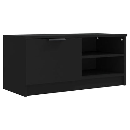 Mobili Porta TV 2 pz Neri 80x35x36,5 cm in Legno Multistrato - homemem39