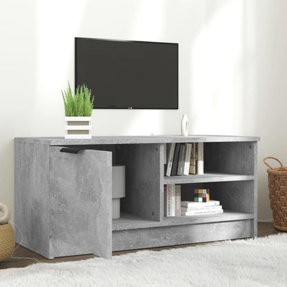 Mobile Porta TV Grigio Cemento 80x35x36,5 cm Legno Multistrato - homemem39
