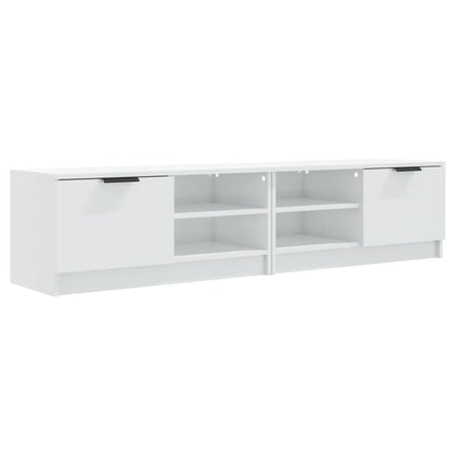 Mobili Porta TV 2pz Bianco Lucido 80x35x45 cm Legno Multistrato - homemem39