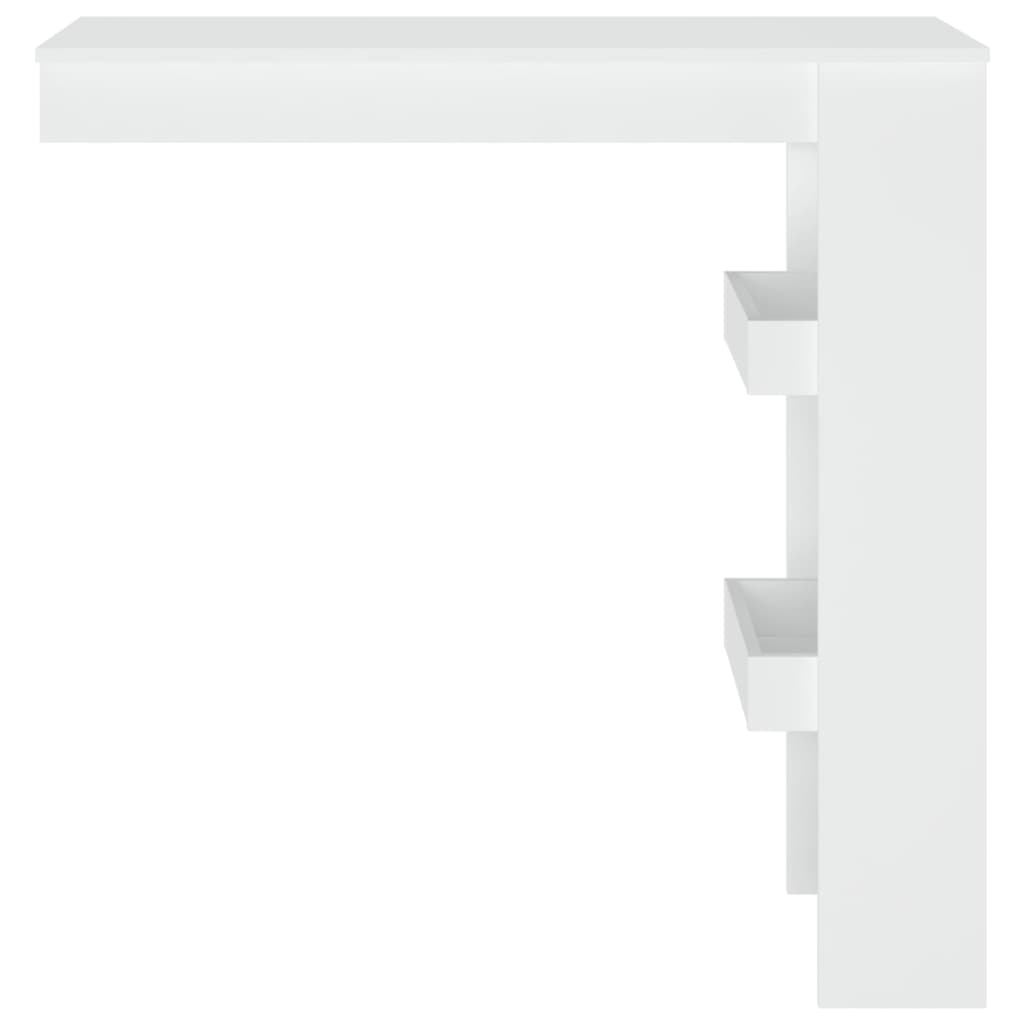 Bancone da Muro Bianco 102x45x103,5 cm in Legno Compensato | homemem39