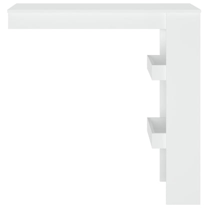 Bancone da Muro Bianco 102x45x103,5 cm in Legno Compensato | homemem39