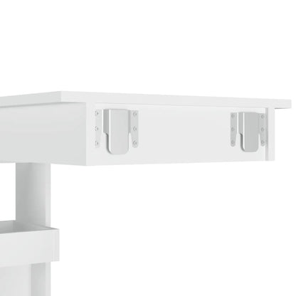 Bancone da Muro Bianco 102x45x103,5 cm in Legno Compensato | homemem39