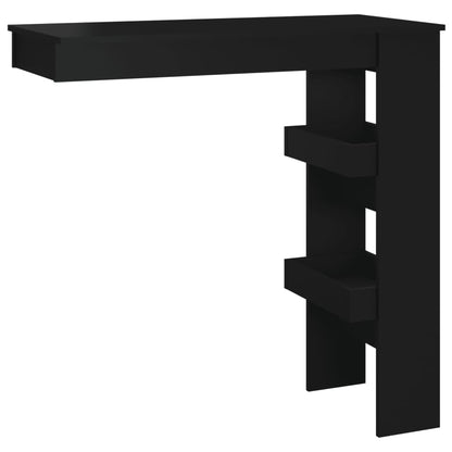 Bancone da Muro Nero 102x45x103,5 cm in Legno Compensato | homemem39