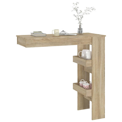 Bancone da Muro Rovere Sonoma 102x45x103,5 cm Legno Compensato | homemem39