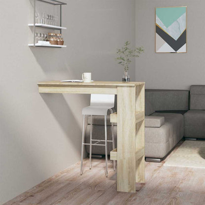 Bancone da Muro 102x45x103,5 cm in Legno Compensato