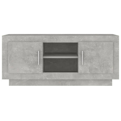 Mobile Porta TV Grigio Cemento 102x35x45cm in Legno Multistrato - homemem39