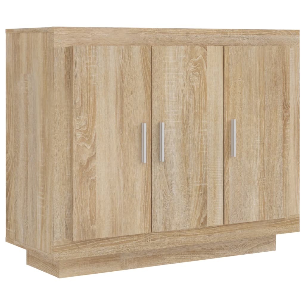 Credenza Rovere Sonoma 92x35x75 cm in Legno Multistrato - homemem39