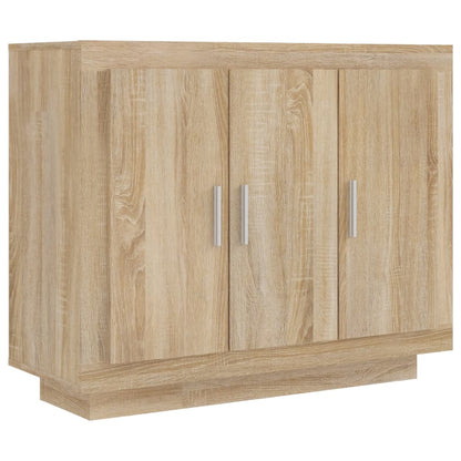 Credenza Rovere Sonoma 92x35x75 cm in Legno Multistrato - homemem39