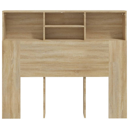 Testiera con Contenitore Rovere Sonoma 120x19x103,5 cm - homemem39