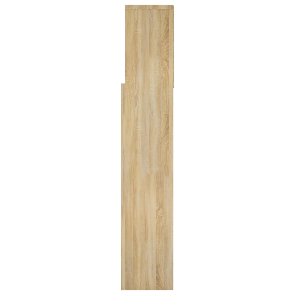 Testiera con Contenitore Rovere Sonoma 160x19x103,5 cm - homemem39