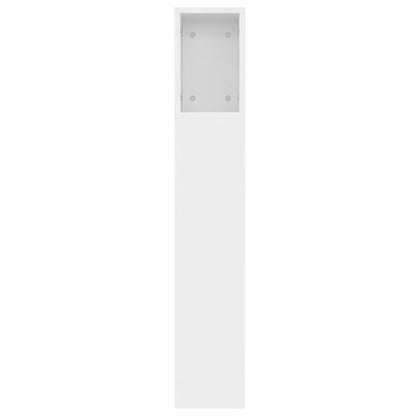 Testiera con Scomparti Bianca 120x18,5x102,5 cm - homemem39