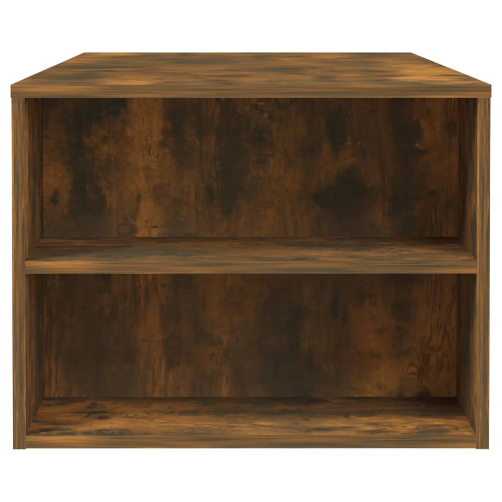 Tavolino da Salotto Rovere Fumo 102x55x42 cm Legno Multistrato