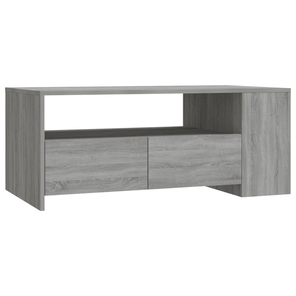 Tavolino da Salotto Grigio Sonoma 102x55x42cm Legno Multistrato | homemem39