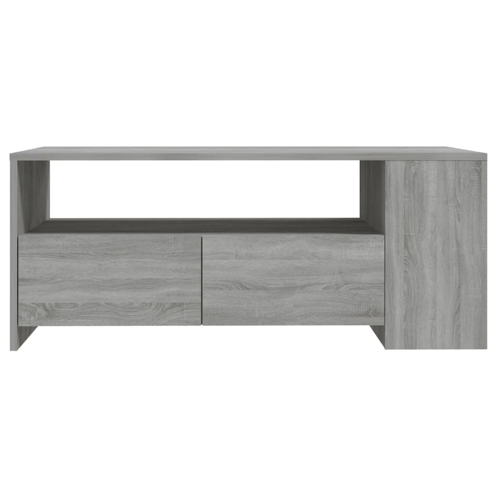 Tavolino da Salotto Grigio Sonoma 102x55x42cm Legno Multistrato | homemem39