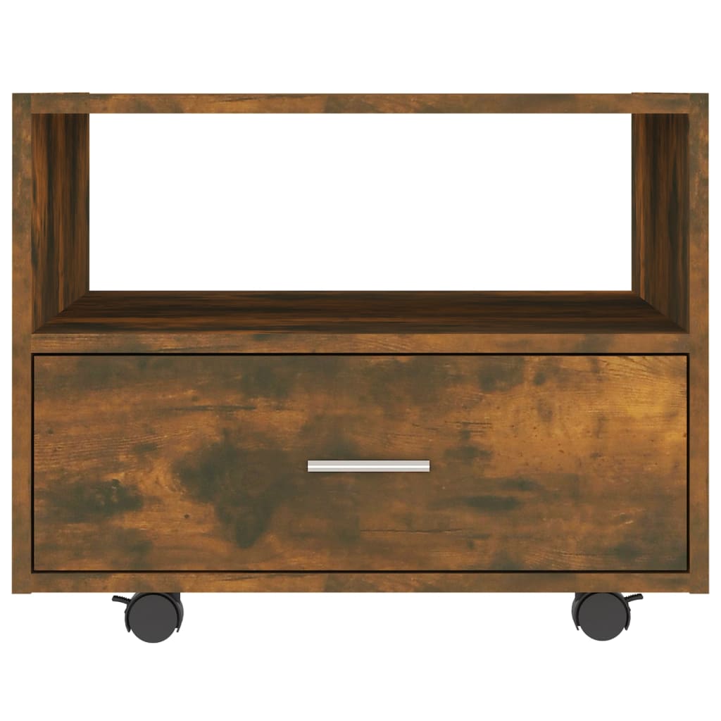 Tavolino da Salotto Rovere Fumo 55x55x40cm in Legno Multistrato | homemem39