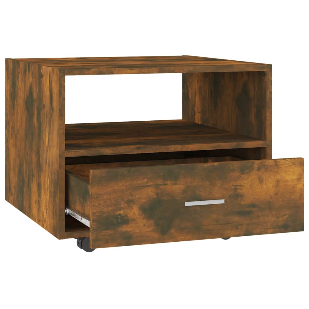 Tavolino da Salotto Rovere Fumo 55x55x40cm in Legno Multistrato | homemem39