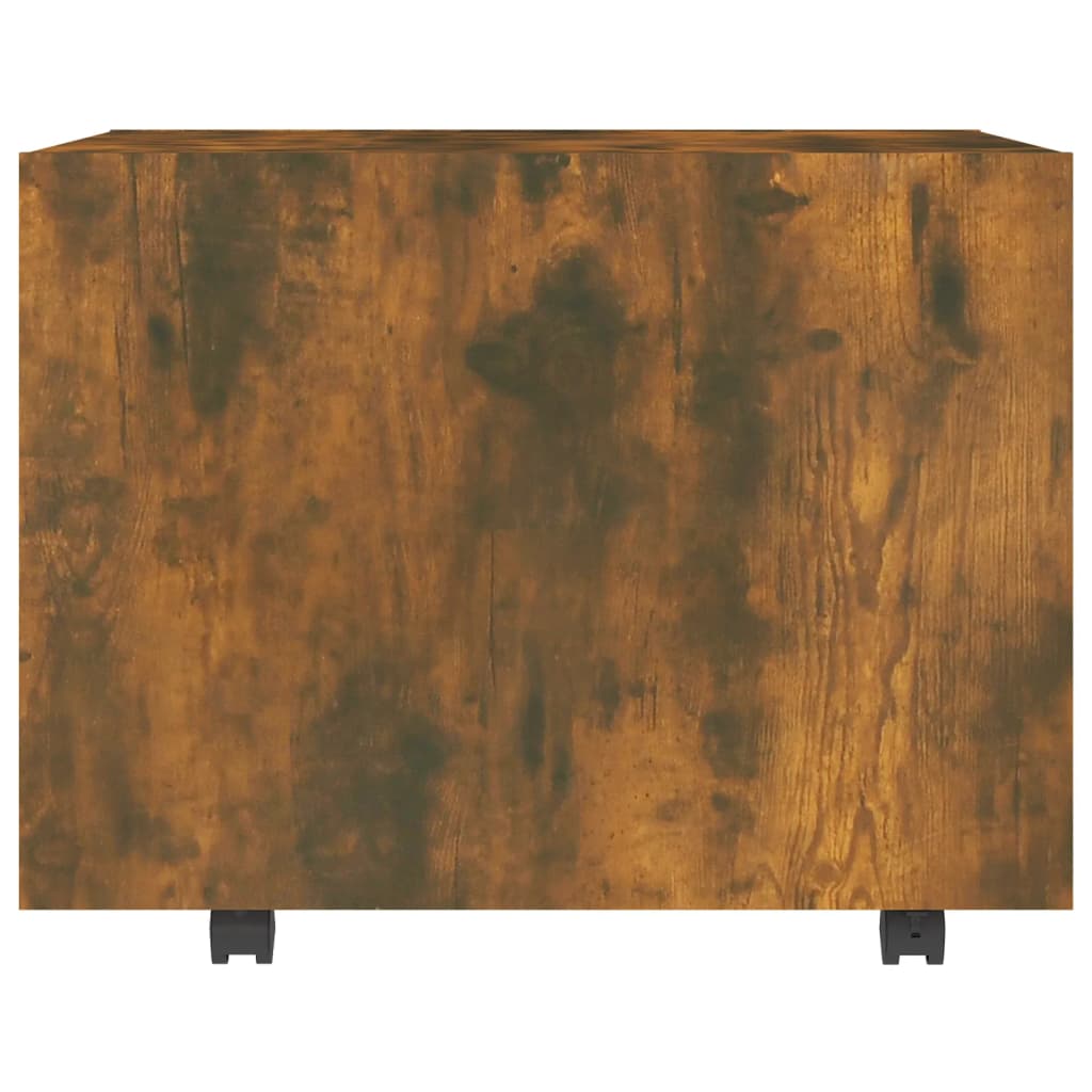 Tavolino da Salotto Rovere Fumo 55x55x40cm in Legno Multistrato | homemem39
