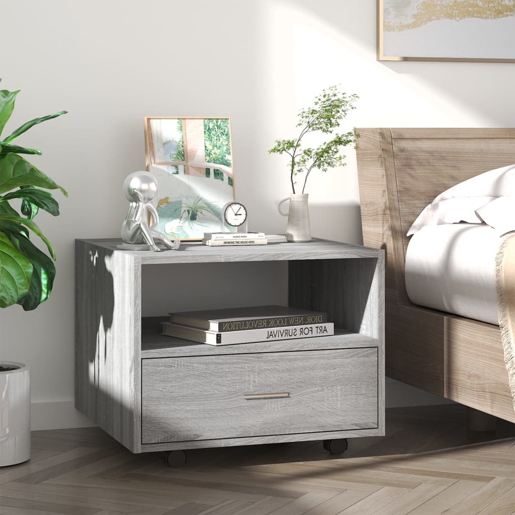 Tavolino da Salotto Grigio Sonoma 55x55x40 cm Legno Multistrato | homemem39