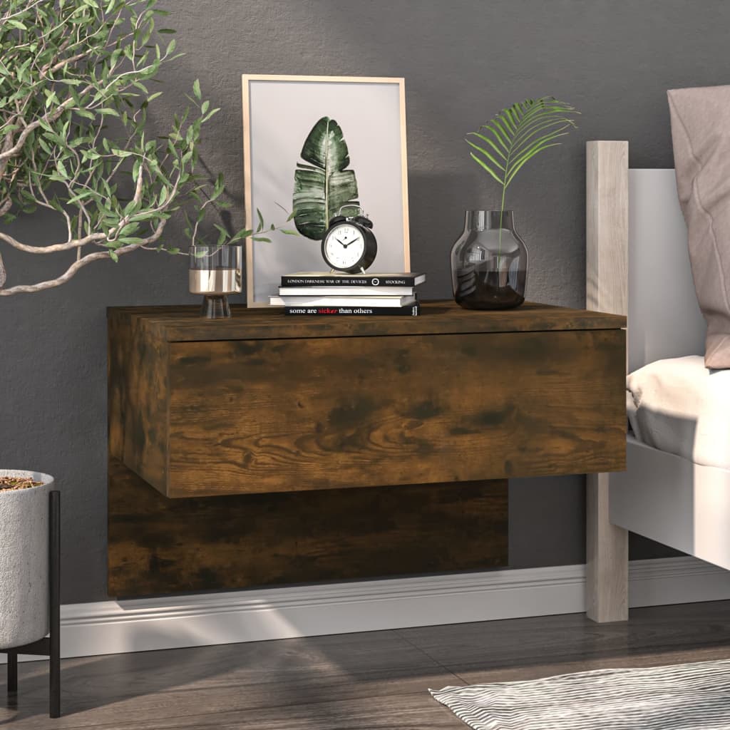 Comodino a Muro Rovere Fumo - homemem39