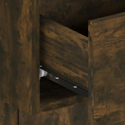 Comodino a Muro Rovere Fumo - homemem39