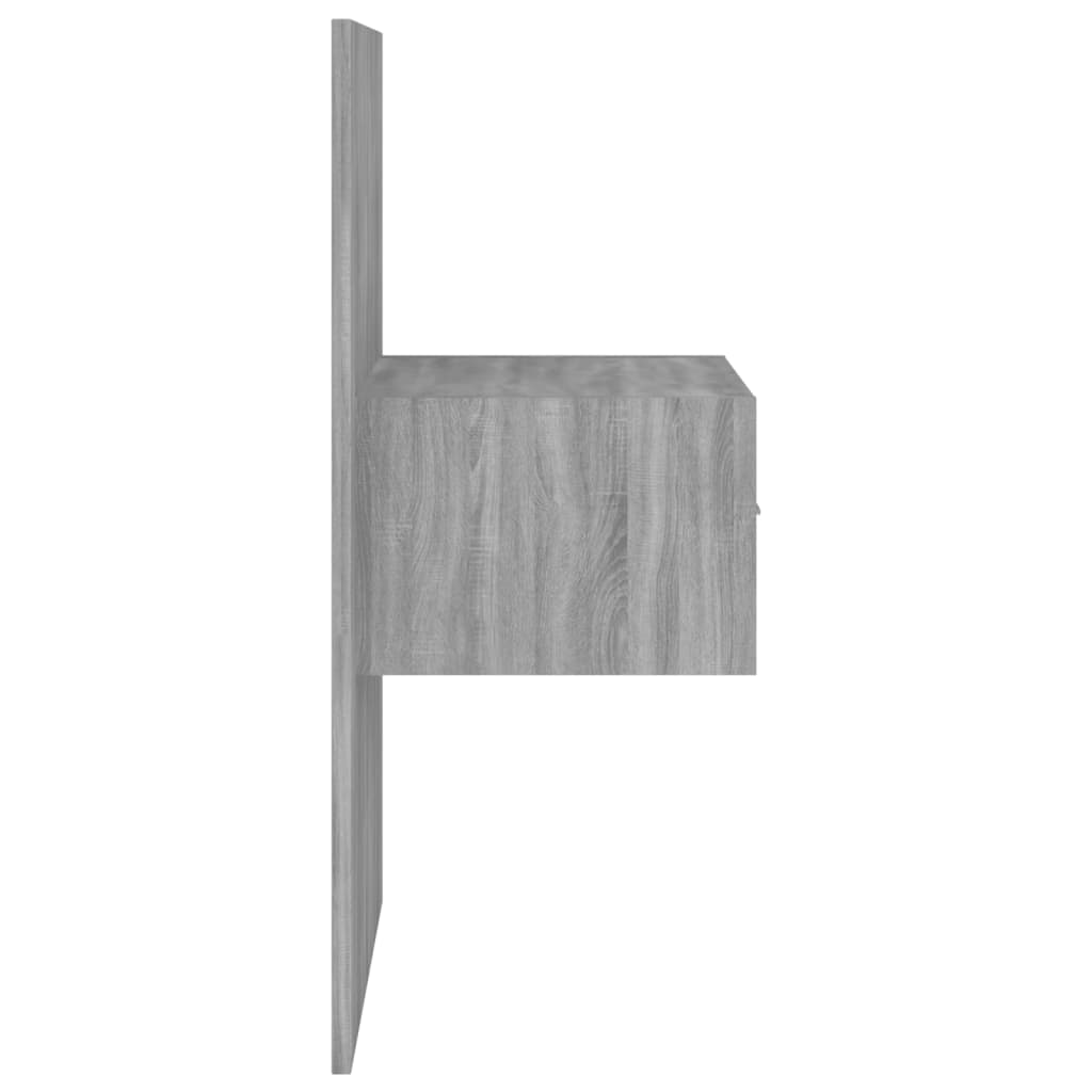 Comodino a Muro Grigio Sonoma - homemem39