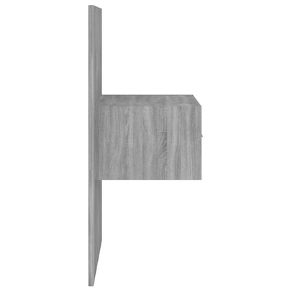 Comodino a Muro Grigio Sonoma - homemem39