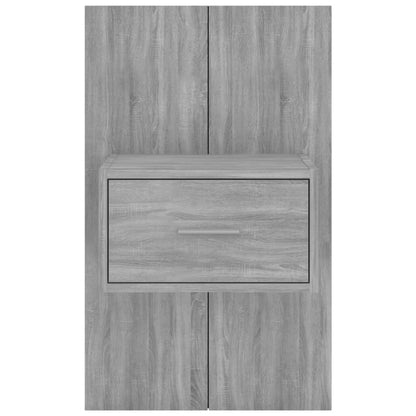 Comodini a Muro 2 pz Grigio Sonoma - homemem39