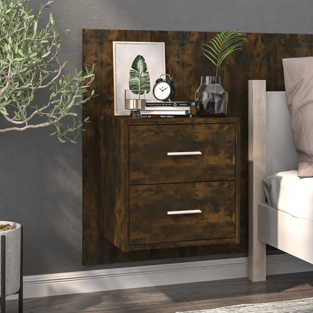 Comodino a Muro Rovere Fumo - homemem39