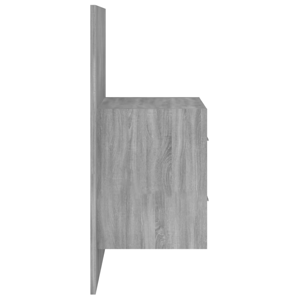 Comodino a Muro Grigio Sonoma - homemem39