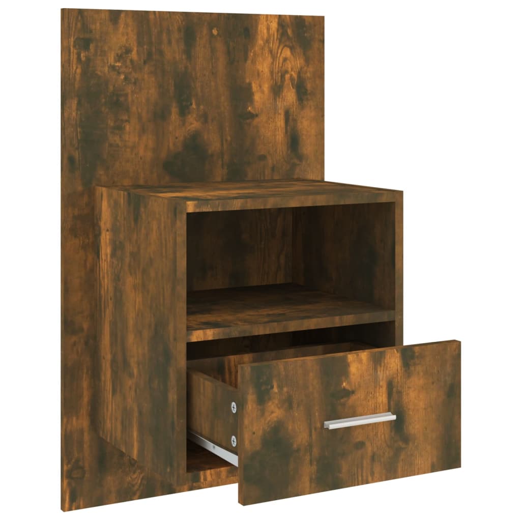 Comodino a Muro Rovere Fumo - homemem39