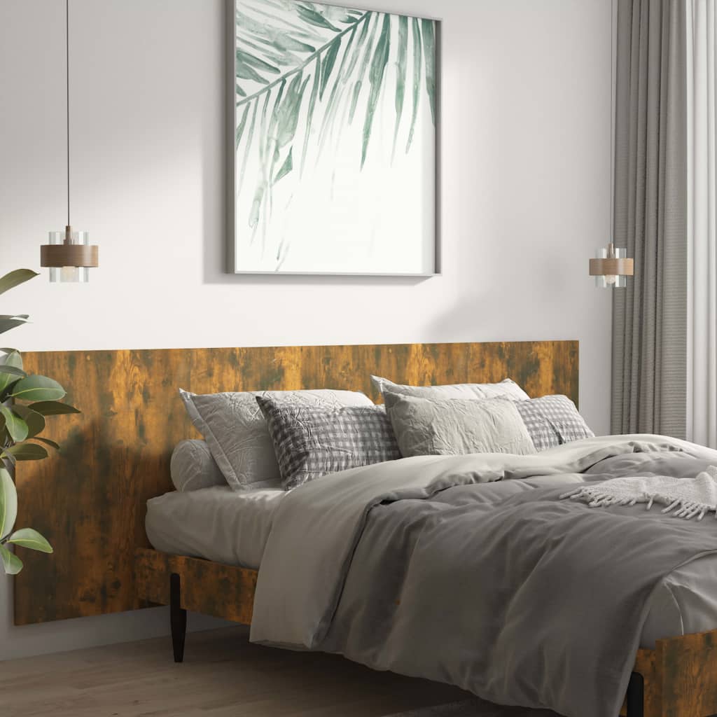 Testiera Letto Rovere Fumo 240x1,5x80 cm in Legno Multistrato - homemem39