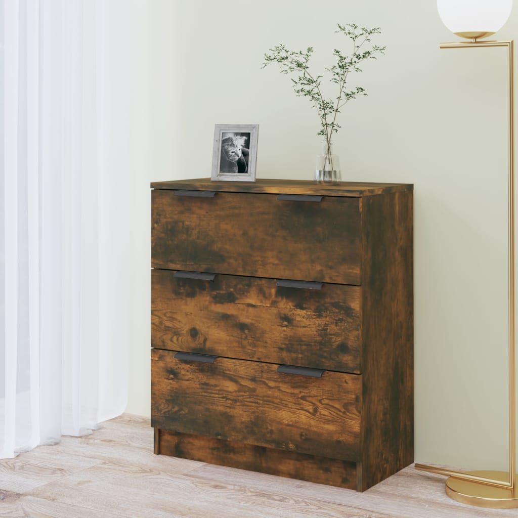 Credenza Rovere Fumo 60x30x70 cm in Legno tecnico - homemem39