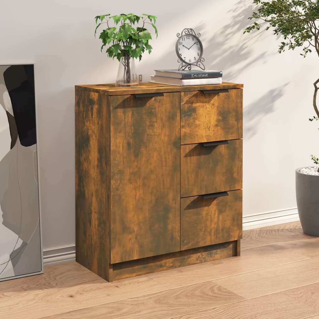 Credenza Rovere Fumo 60x30x70 cm in Legno tecnico - homemem39