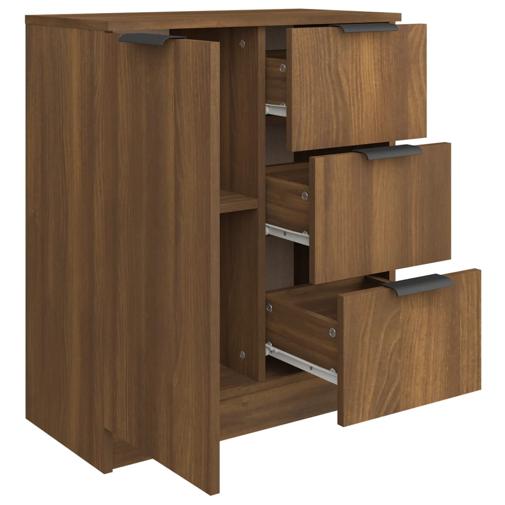 Credenza Rovere Marrone 60x30x70 cm in Legno tecnico - homemem39