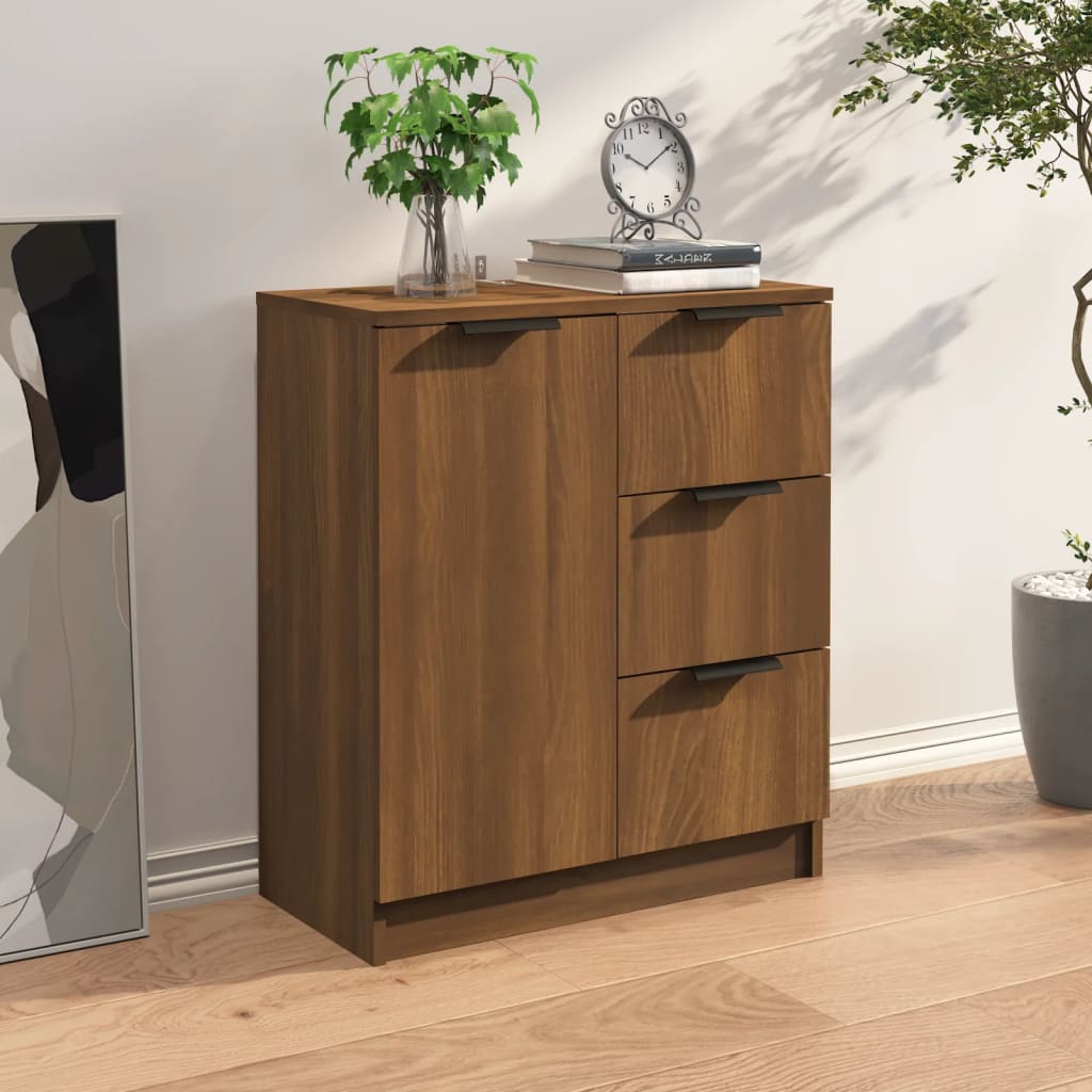 Credenza Rovere Marrone 60x30x70 cm in Legno tecnico - homemem39