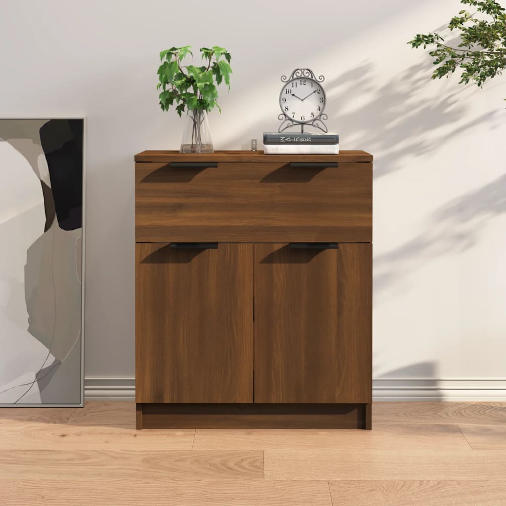 Credenza Rovere Marrone 60x30x70 cm in Legno tecnico - homemem39