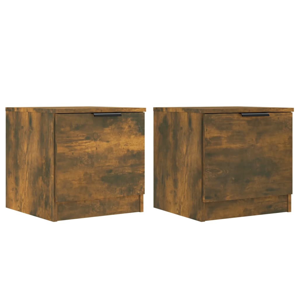 Comodini 2pz Rovere Fumo 40x39x40 cm - homemem39