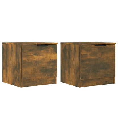 Comodini 2pz Rovere Fumo 40x39x40 cm - homemem39