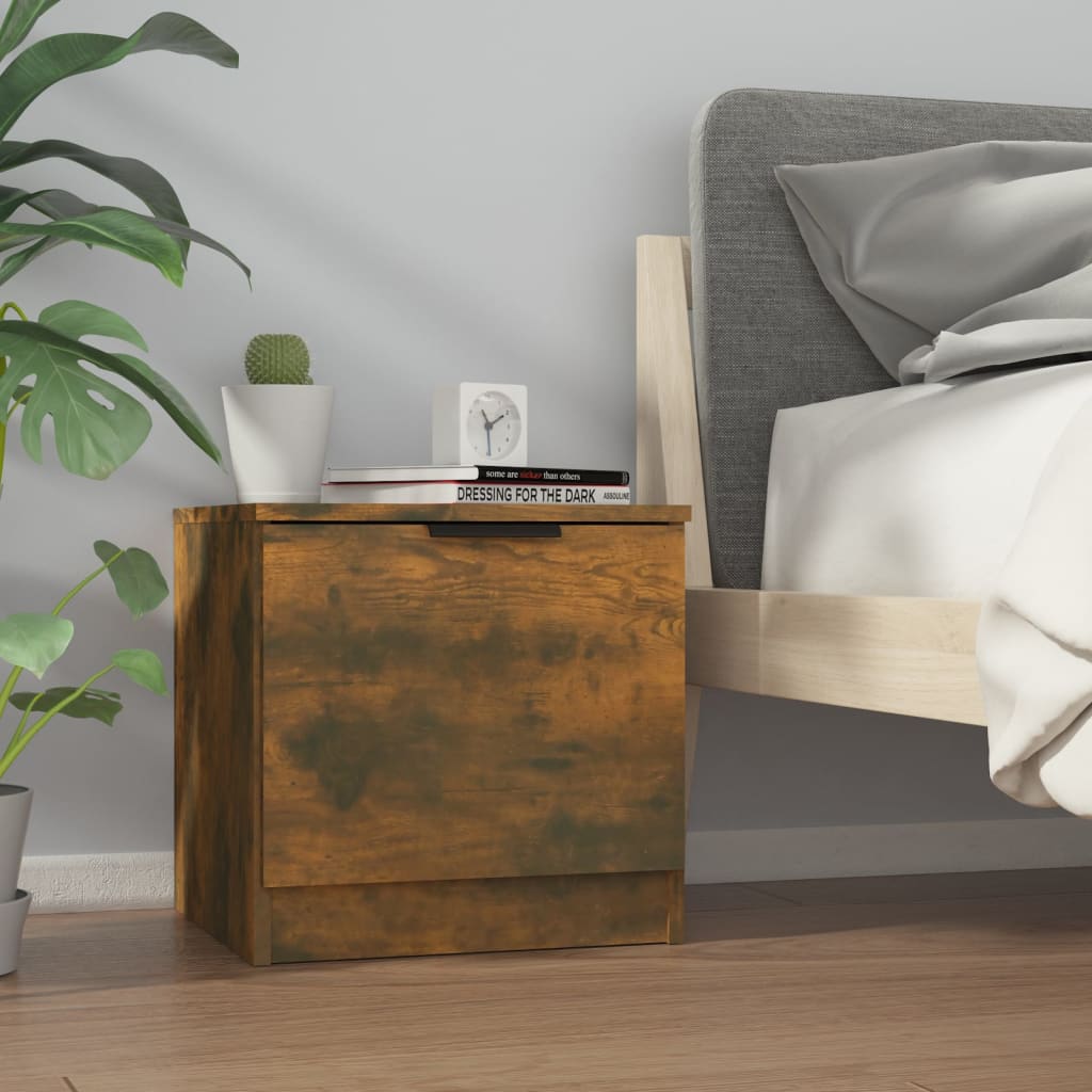 Comodini 2pz Rovere Fumo 40x39x40 cm - homemem39